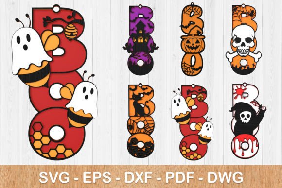Halloween BOO Sign SVG 3D Bundle: A Spooky Craft Essential